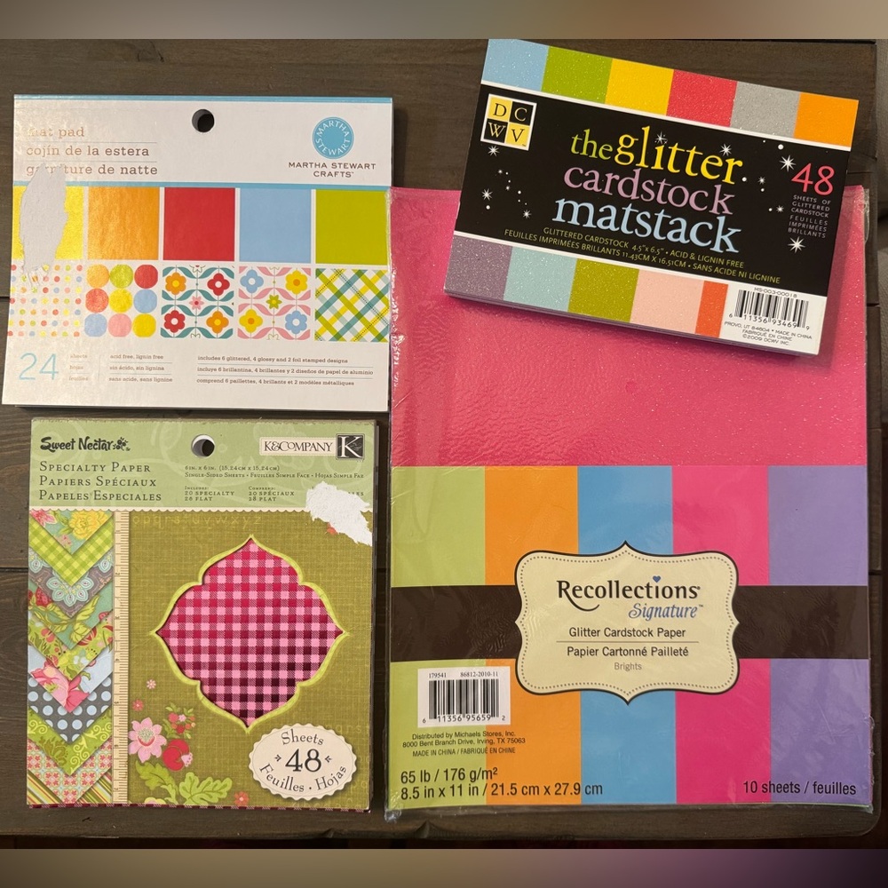 Lot of Scrapbooking, Crafting & Journaling Cardstock & Speciality Paper